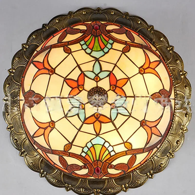 plafonnier baroque en verre de bohême pour décoration moderne - vue 7 sur 8