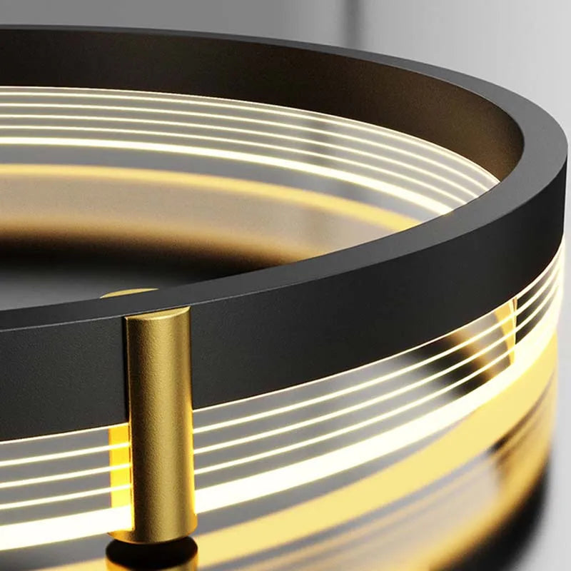 lustre led moderne pour décoration intérieure luminaire plafond - vue 6 sur 12