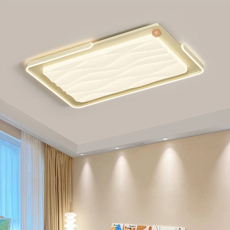 plafonnier led style français moderne télécommande éclairage intérieur chaud - vue 7 sur 12