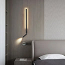 Minimalist nordic LED wall light with switch for reading