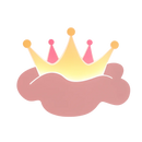 Applique murale couronne rose avec télécommande