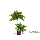 Large artificial ficus tree with realistic leaves for indoor decoration