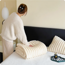 plaid hiver doux épais polaire carreaux style déco