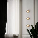 Nordic heavy glass wall light by Danish designer