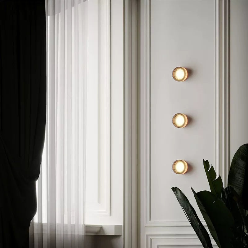 Nordic heavy glass wall light by Danish designer - vue 5 sur 9