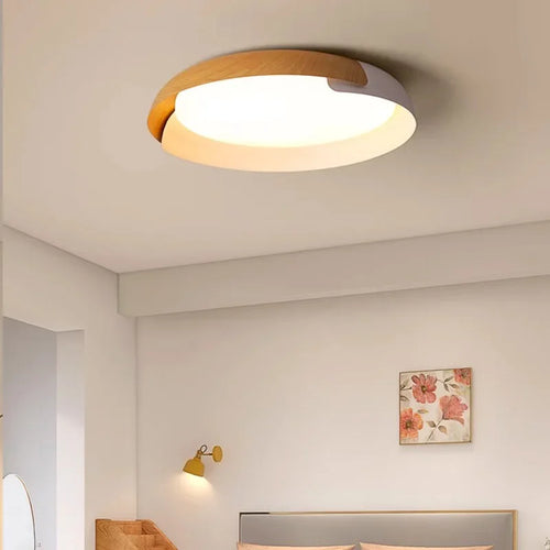 Plafonnier LED en forme de bois au design nordique moderne - vue 4 sur 12