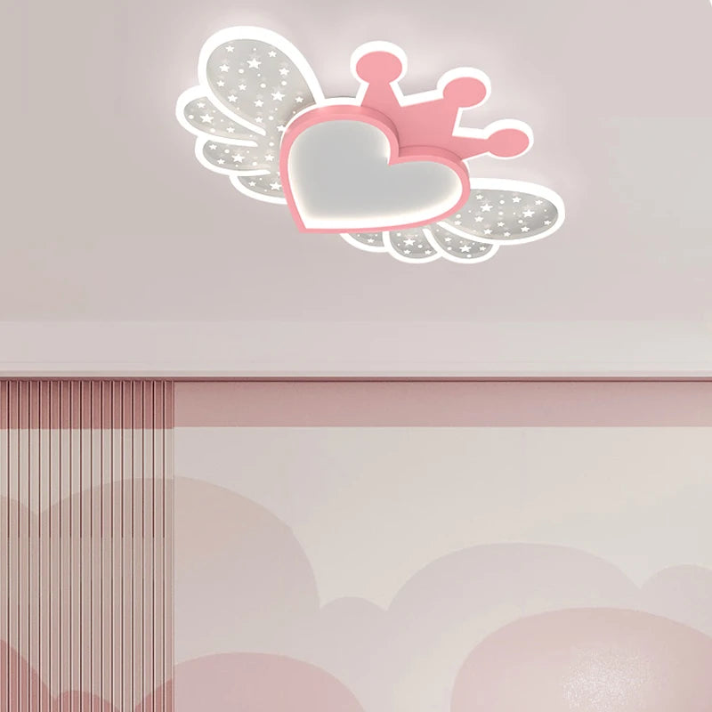 lustre led ultra lumineux moderne nordique avec décoration d'amour - vue 7 sur 17