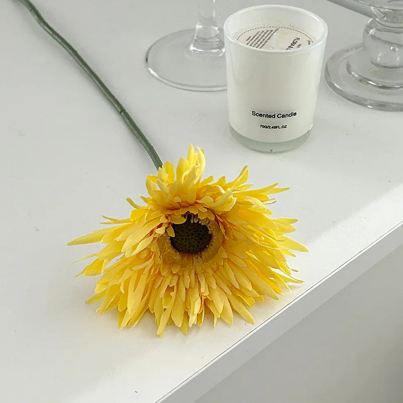 fleur artificielle gerbera pour décoration de mariage et vase - vue 11 sur 11