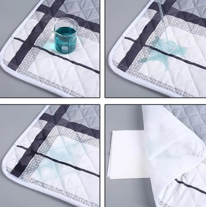 150/120/70cm Large Washable Mattress Urine Adult Elder Incontinence Bed Pad Women Menstrual Bed Sheet Protector, Kids Urine Mat - vue 2 sur 15