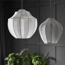 Modern fabric pendant light for minimalist interior decor