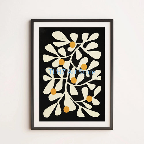 Funny colourful flower posters and canvas prints for decoration