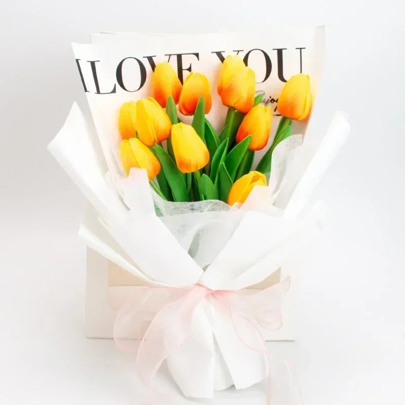 lot de tulipes artificielles pour décoration de mariage et intérieur - vue 4 sur 14
