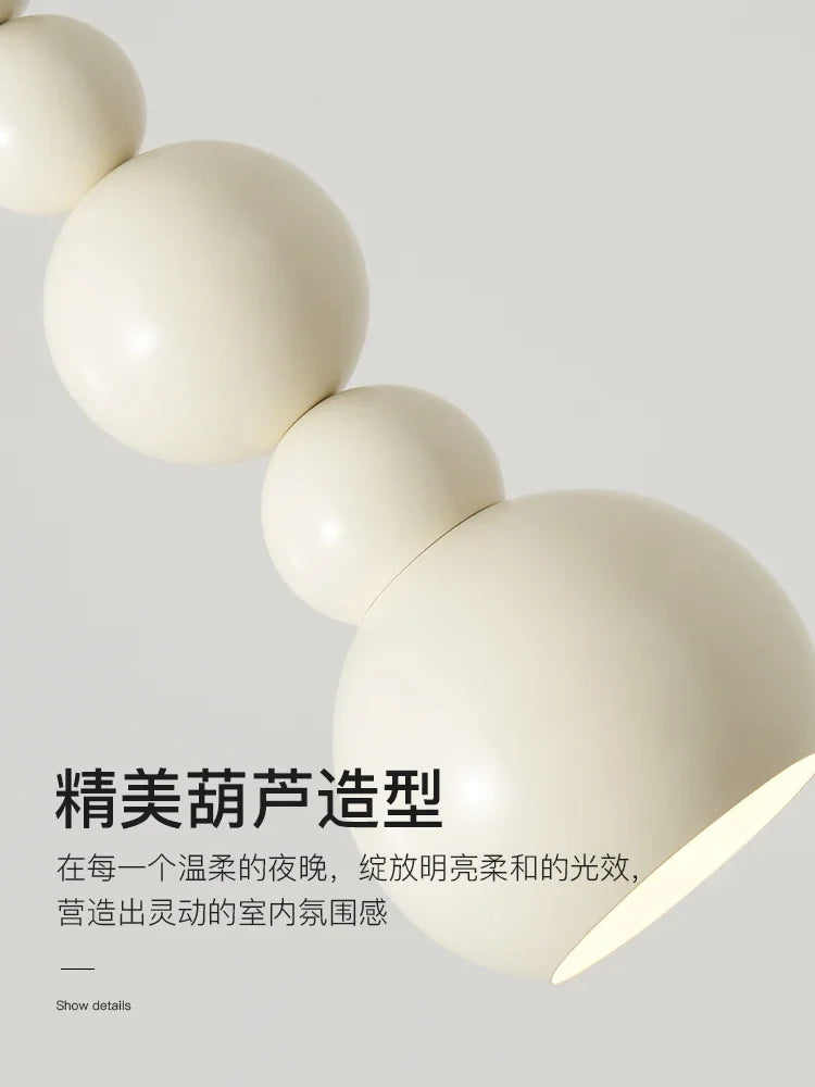 suspension design bauhaus en forme de gourde pour éclairage intérieur - vue 6 sur 8