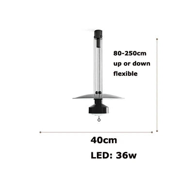 Minimalist flexible aluminium LED chandelier for interior decoration - vue 15 sur 14