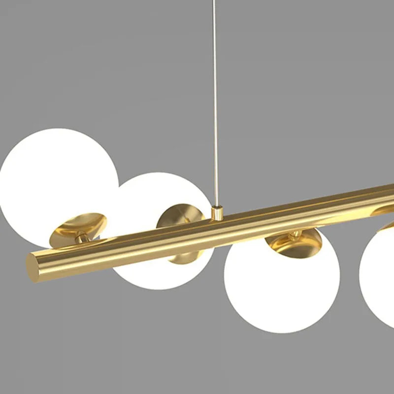 lustre créatif en verre pour bar et restaurant avec fil réglable