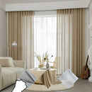 Voilage moderne motif vagues pour salon chambre fenêtre