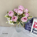 bouquet de roses artificielles en soie pour décoration intérieure