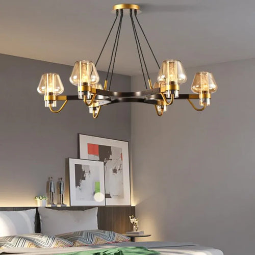 Suspension LED en verre post-moderne - vue 6 sur 18