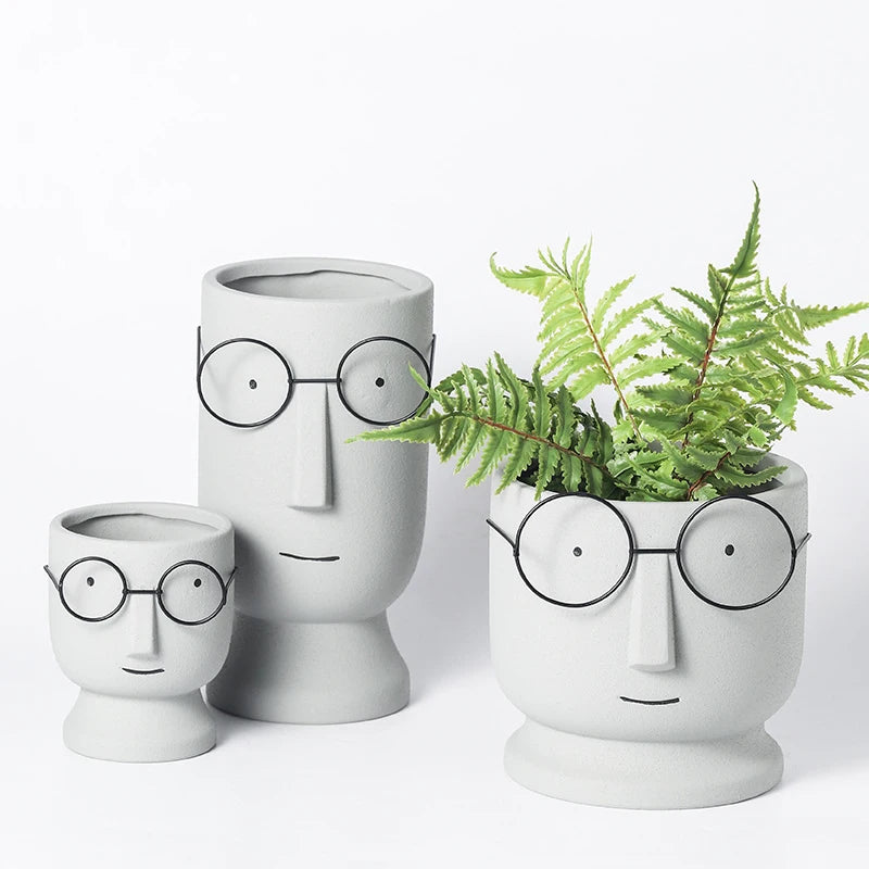 pot à fleurs en céramique mignon design nordique intérieur - vue 5 sur 22