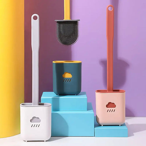 brosse en silicone avec support et poils souples pour nettoyage rapide - vue 4 sur 12