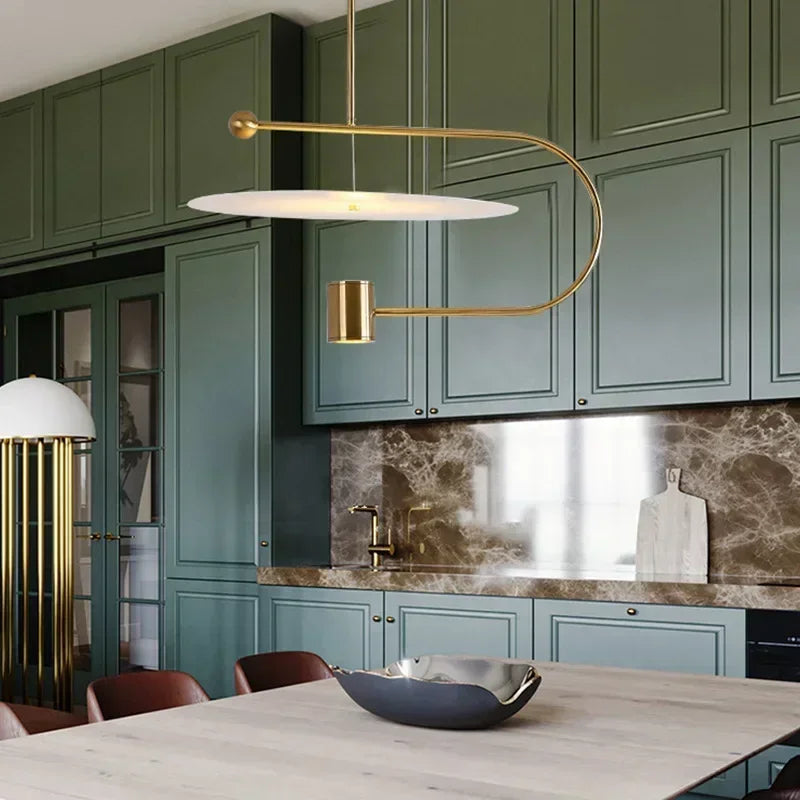 Minimalist Nordic acrylic chandelier for modern decoration - vue 4 sur 14