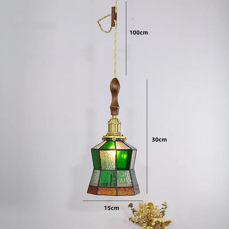 suspension nordique en cuivre avec verre teinté pour intérieur élégant - vue 4 sur 14