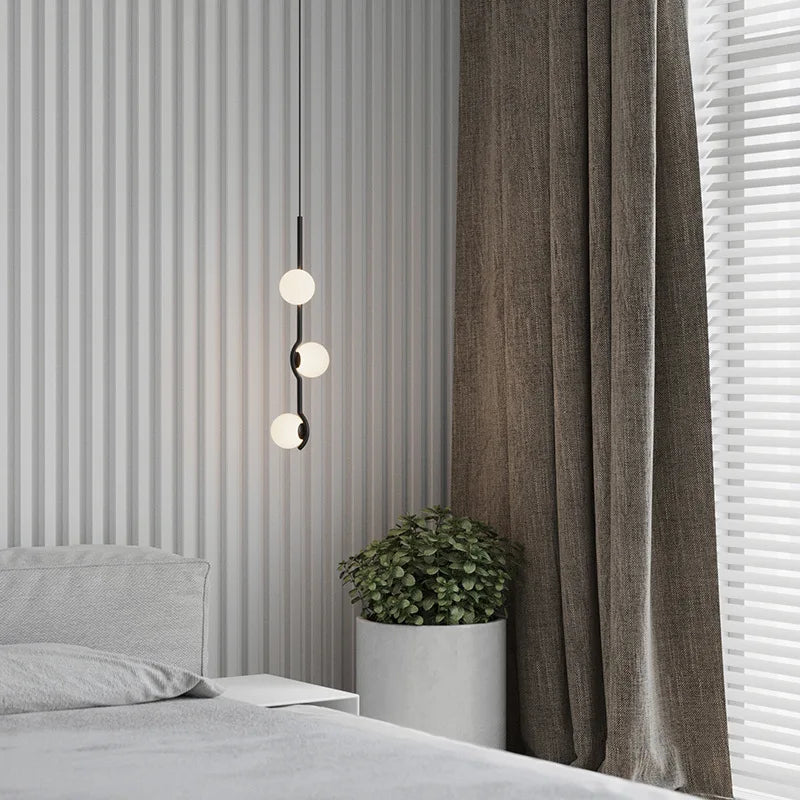 suspension en verre pour décoration intérieure ampoule non incluse - vue 5 sur 10