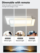 Ceiling Lamps Living Room Main Lamp Rectangular Nordic Ceiling Lamp Modern Simple Atmosphere Bedroom Creative Lamps Whole House