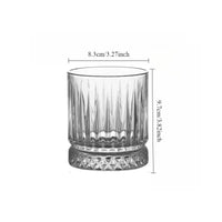 Verre strié vertical verre à vin bière eau