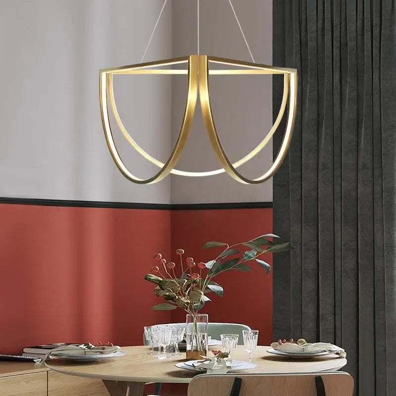 lustre led géométrique postmoderne à intensité variable tendance - vue 4 sur 10