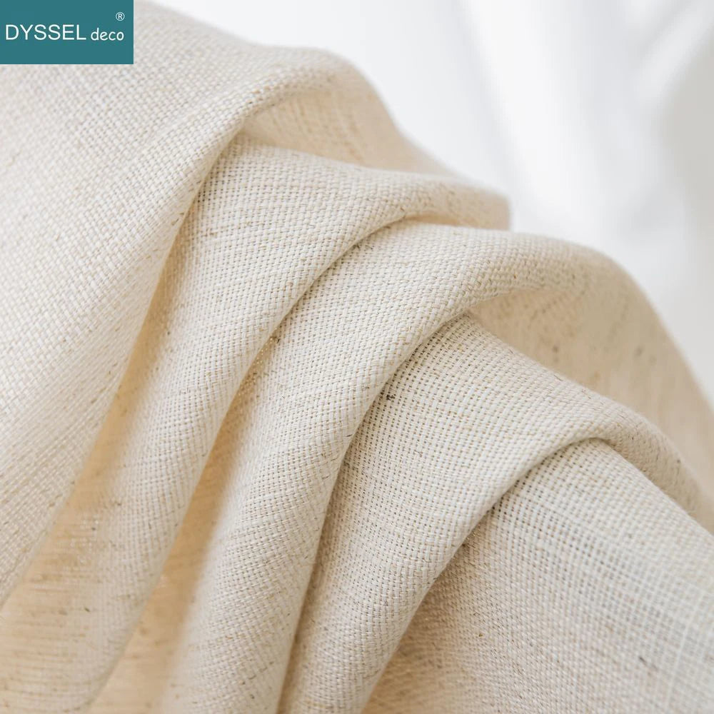 Voilage rideau style lin moderne pour salon chambre - vue 3 sur 7