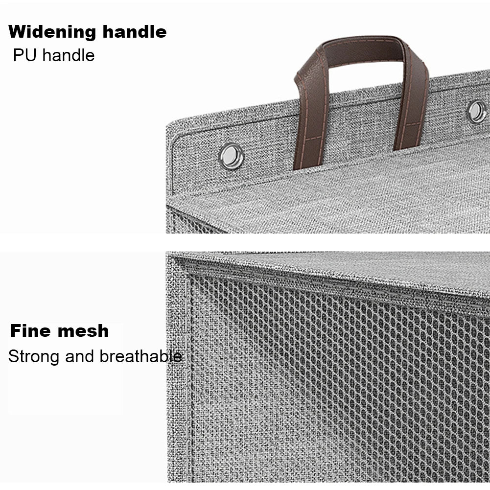 1pc Foldable Adhesive Laundry Basket Hamper, Multifunctional Punch Free Wall Hanging Washing Clothes Mesh Hook Organizer - vue 6 sur 7