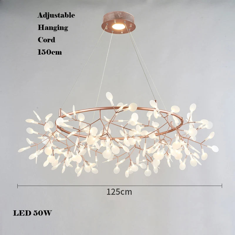 lustre créatif en acier inoxydable et acrylique pour décoration intérieure - vue 17 sur 18