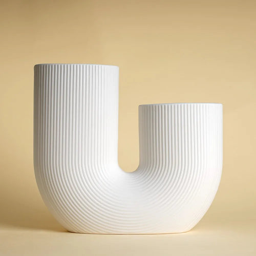 Nordic Ceramic Vase for Home Decoration, Simple Flower Pot, Living Room, Interior, Office, Desktop, Table Decor, Accessories - vue 2 sur 9