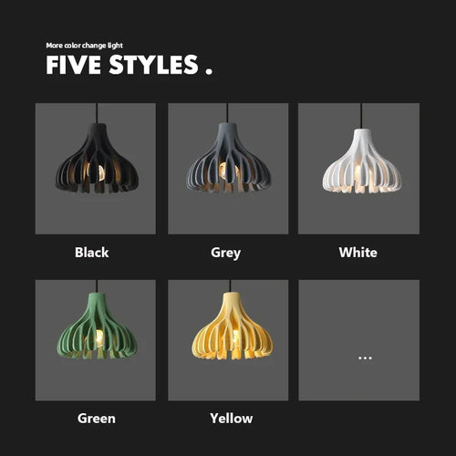lustre moderne design en résine pour décoration commerciale - vue 5 sur 11