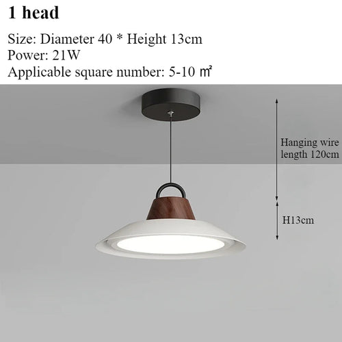 lustre moderne nordique créatif pour décoration intérieure avec lumières led - vue 11 sur 16