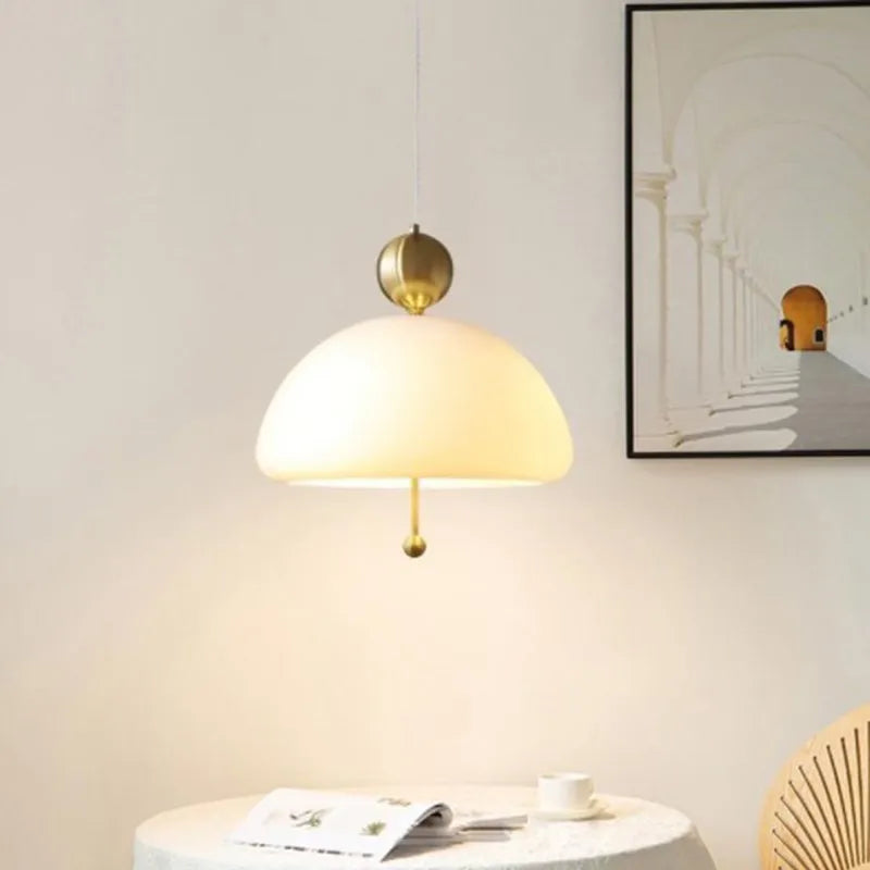 Suspension LED nordique en verre champignon - vue 6 sur 11