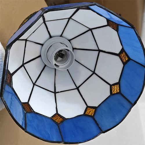 Lustre en verre coloré Tiffany rétro européen
