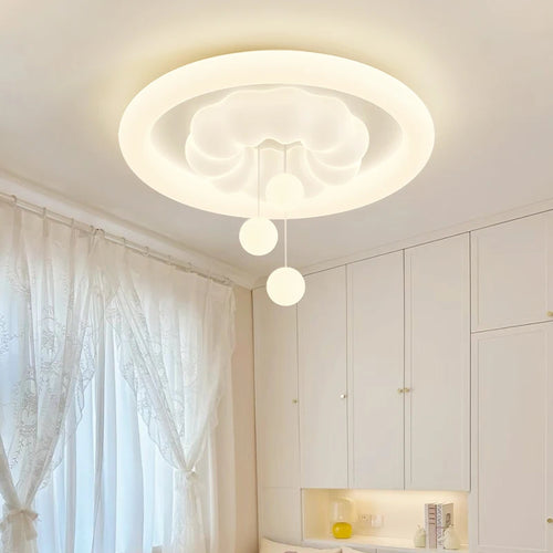 plafonnier nuage pour chambre d'enfant style crémeux et ludique - vue 2 sur 9