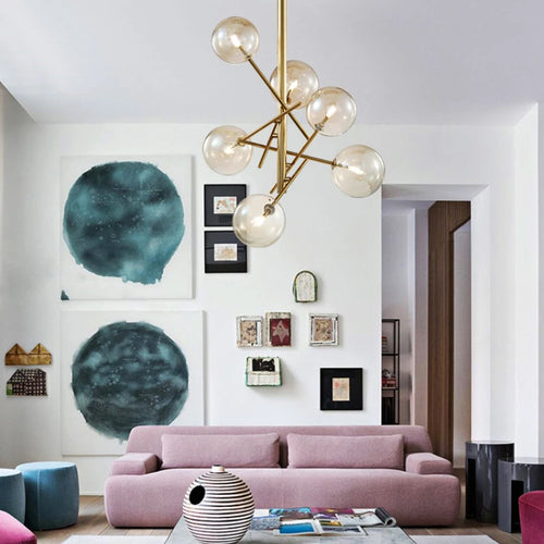 lustre nordique créatif pour salon bureau et étude - vue 5 sur 10