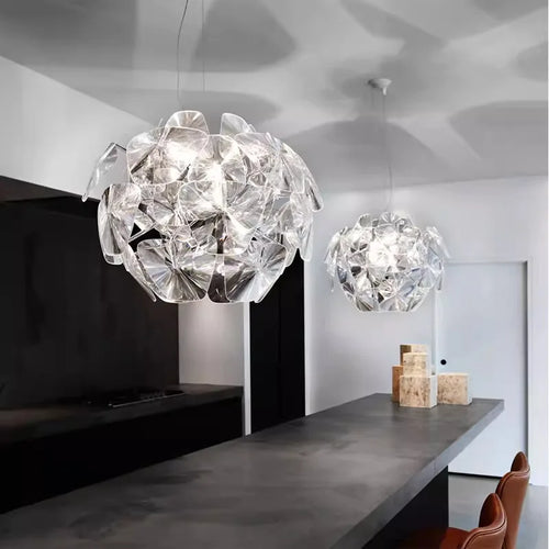 lustre en acrylique transparent design pour intérieur élégant - vue 5 sur 8