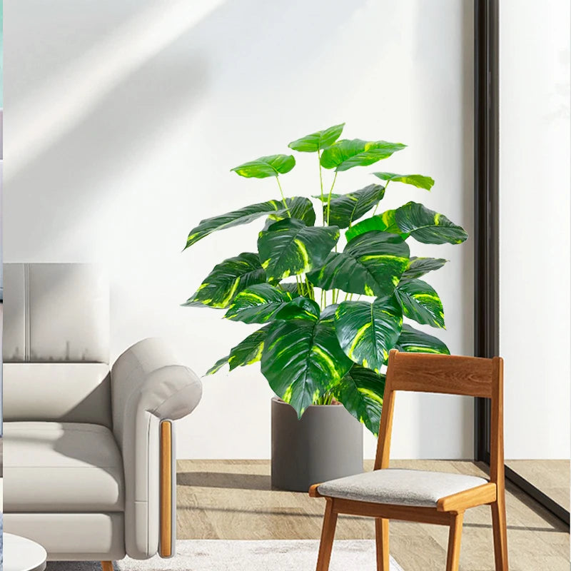 plantes artificielles grandes feuilles monstera pour décoration intérieure - vue 3 sur 7