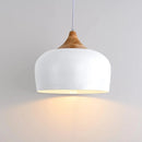 Suspension nordiques en bois massif abat-jour en aluminium lampe suspendue pour la maison Restaurant Bar hôtel café décor à la maison éclairage intérieur