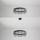 lustre design led en verre stratos pour intérieur