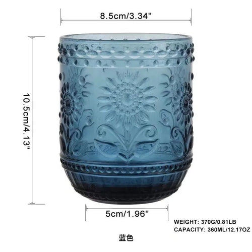 Verre vintage sans pied resistant chaleur cuisine