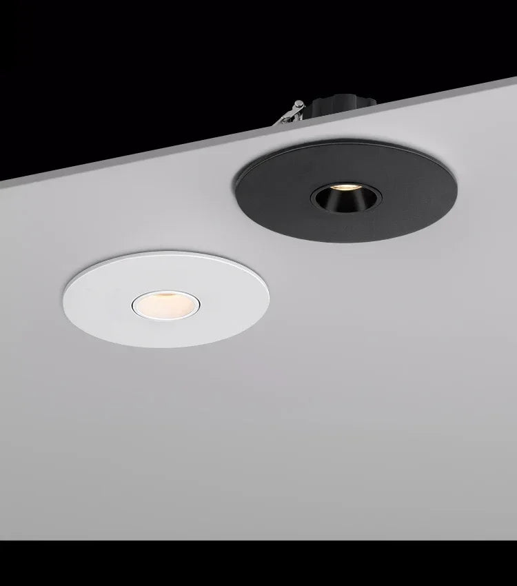 spot led ultra fin pour éclairage d ambiance rond encastré - vue 6 sur 8