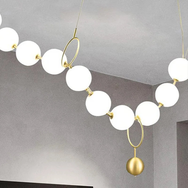 lustre nordique led acrylique pour décoration de maison - vue 5 sur 10