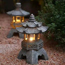 lanterne solaire led pagode pour jardin et balcon décoratif