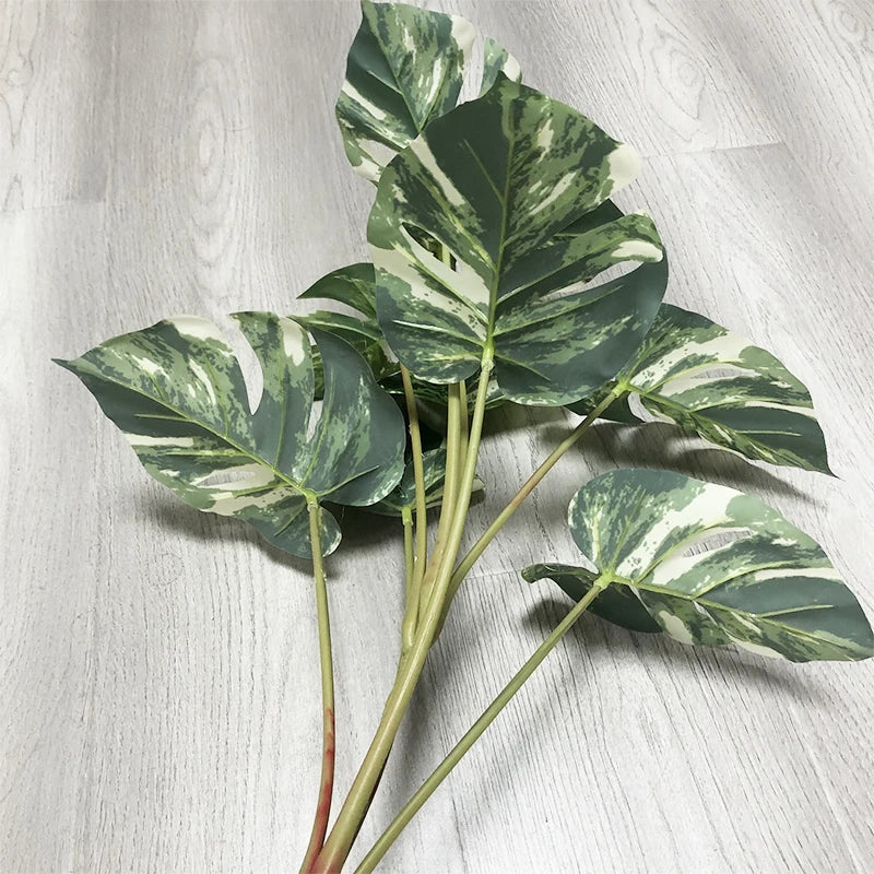 plantes artificielles grandes monstera pour décoration intérieure et extérieure - vue 4 sur 6