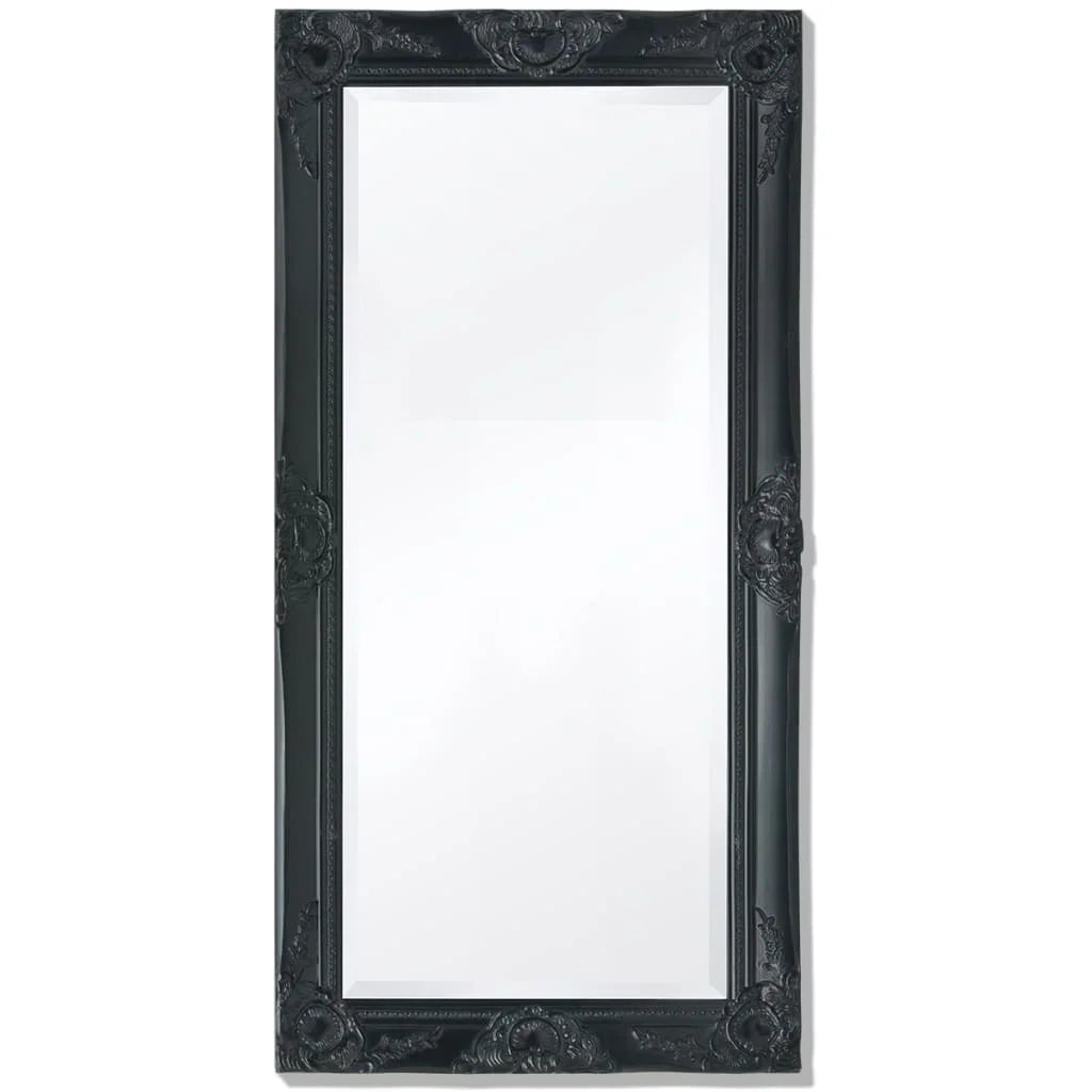 Baroque Wall Mirror, 50 cm Black, Interior Decoration Wall Wall Decoration Living Room Decoration
